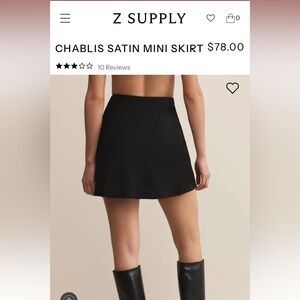 Z Supply Black Mini Skirt